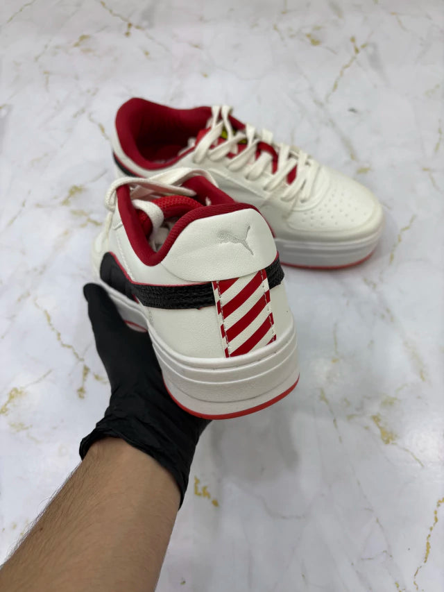 Puma Caven Mercedes White Black Red